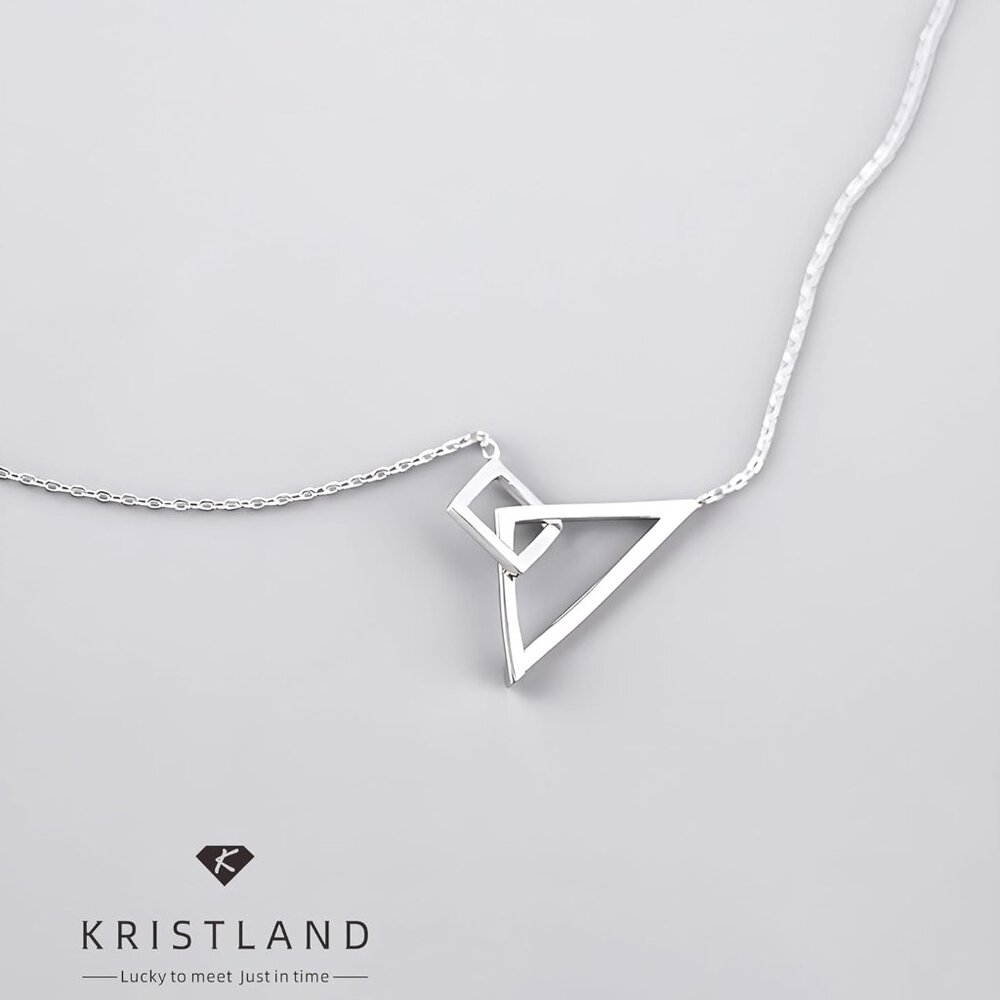 925 Silver Adjustable Necklace Circle Minimalist … - image 5